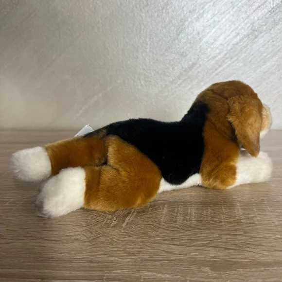 Yomiko Classics Plush Realistic Beagle 11” Puppy Dog Stuffed Russ Berrie - Picture 4 of 11